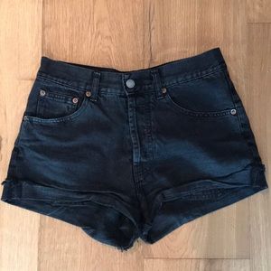 Brandy Melville Shorts - Brandy Melville high waisted black denim shorts Brandy Melville Shorts - Brandy Melville high waisted black denim shorts